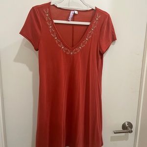 Burnt Orange T-Shirt Dress Size XS